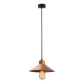 Lampa wisząca MANAVGAT 1xE27/40W/230V miedź / brąz