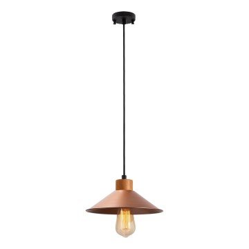 Lampa wisząca MANAVGAT 1xE27/40W/230V miedź / brąz