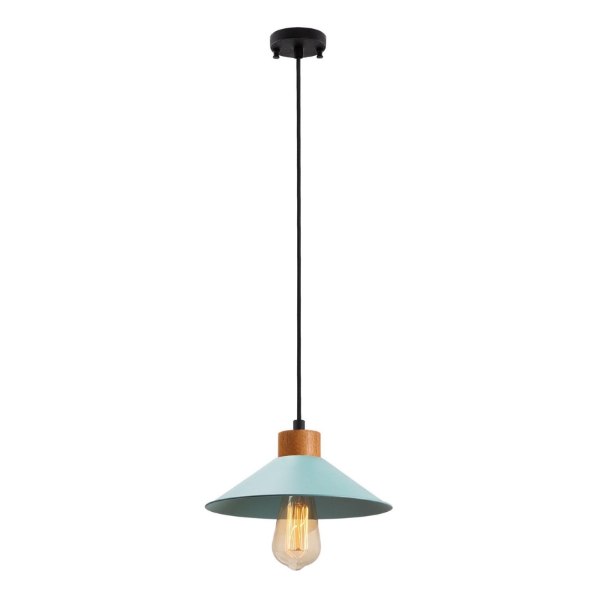 Lampa wisząca MANAVGAT 1xE27/40W/230V niebieska/brązowa