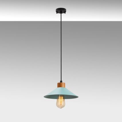 Lampa wisząca MANAVGAT 1xE27/40W/230V niebieska/brązowa