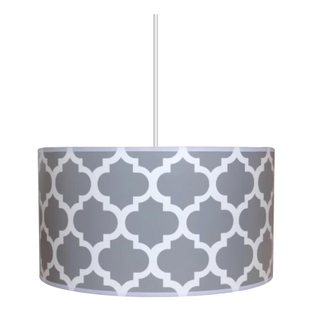Lampa wisząca MAROKO GREY 1xE27/60W/230V