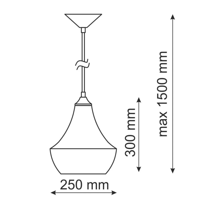 Lampa wisząca MODERN E27/60W