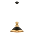 Lampa wisząca MONZA 1xE27/40W/230V, 30 cm czarna/złota