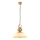 Lampa wisząca MONZA 1xE27/40W/230V 35 cm beżowa/brązowa