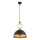Lampa wisząca MONZA 1xE27/40W/230V średnica 30 cm czarna/brązowa