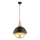 Lampa wisząca MONZA 1xE27/40W/230V średnica 30 cm czarna/złota