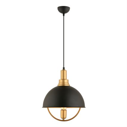 Lampa wisząca MONZA 1xE27/40W/230V średnica 30 cm czarna/złota