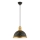 Lampa wisząca MONZA 1xE27/40W/230V Ø 29 cm czarna/brązowa