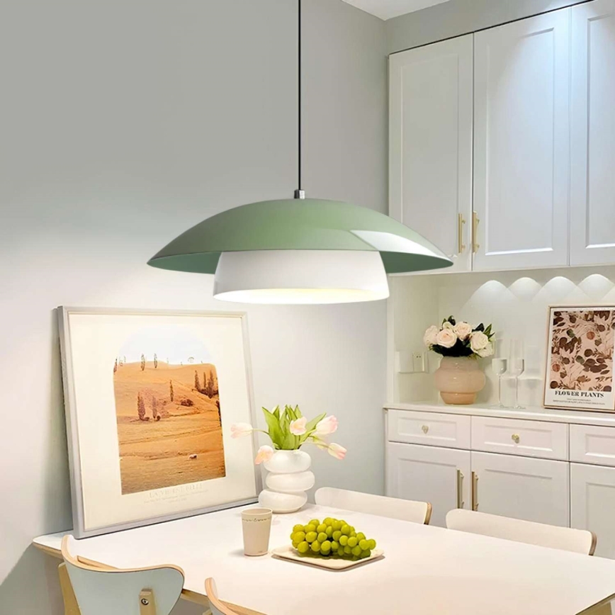 Lampa wisząca MOONLIGH 1xE27/40W/230V zielona