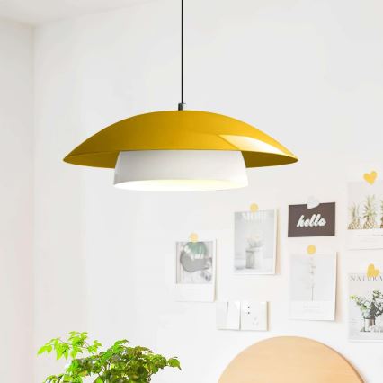 Lampa wisząca MOONLIGH 1xE27/40W/230V żółta