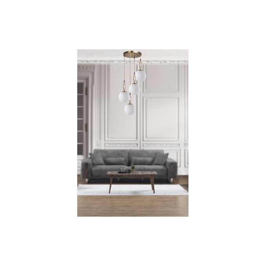 Lampa wisząca na linkach MORINO 4xE27/60W/230V