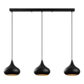 Lampa wisząca MUBA 3xE27/40W/230V czarna