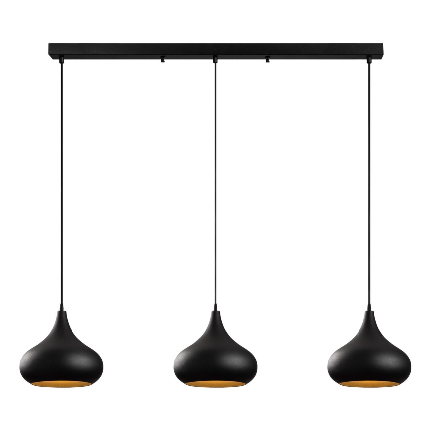 Lampa wisząca MUBA 3xE27/40W/230V czarna