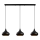 Lampa wisząca MUBA 3xE27/40W/230V czarna