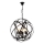 Lampa wisząca na łańcuchu IRONBALL 6xE27/40W/230V czarna