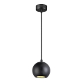 Lampa wisząca na lince 1xGU10/10W/230V Ø 11 cm lite drewno/jesion
