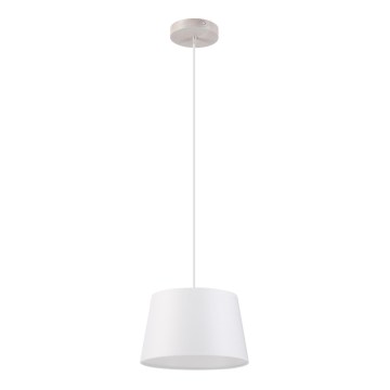 Lampa wisząca na lince AIDA 1xE27/60W/230V śr. 25 cm dąb/biały