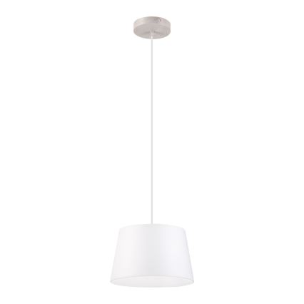 Lampa wisząca na lince AIDA 1xE27/60W/230V śr. 25 cm dąb/biały
