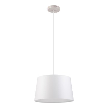 Lampa wisząca na lince AIDA 1xE27/60W/230V śr. 35 cm dąb/biały