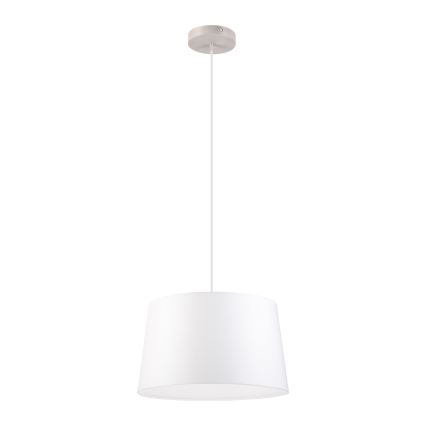 Lampa wisząca na lince AIDA 1xE27/60W/230V śr. 35 cm dąb/biały