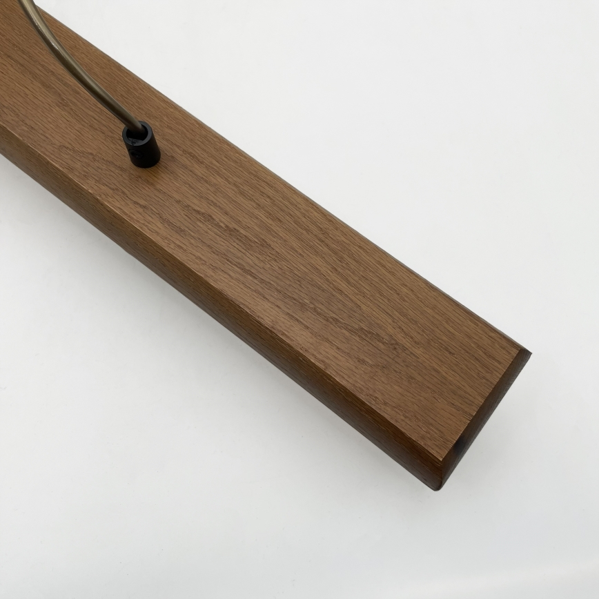 Lampa wisząca na lince AIDA 2xE27/15W/230V, średnica 35 cm, dąb/kremowy
