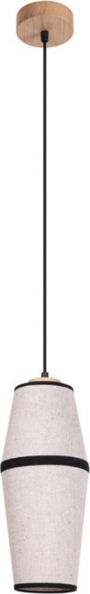 Lampa wisząca na lince AMIGO 1xE27/25W/230V dąb