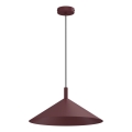 Lampa wisząca na lince ANEGA 1xGX53/15W/230V śr. 40 cm bordowa