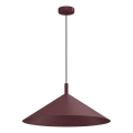 Lampa wisząca na lince ANEGA 1xGX53/15W/230V Ø 50 cm bordowa