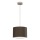 Lampa wisząca na lince ARDEN 1xE27/15W/230V śr. 25 cm beżowa/brązowa