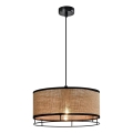 Lampa wisząca na lince ARDI 1xE27/40W/230V brązowa/czarna