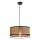 Lampa wisząca na lince ARDI 1xE27/40W/230V brązowa/czarna