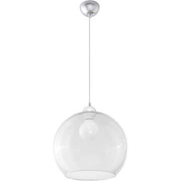 Lampa wisząca na lince BALL 1xE27/15W/230V śr. 30 cm przezroczysta