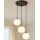 Lampa wisząca na lince BALLISTIC 3xE27/40W/230V czarna