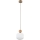 Lampa wisząca na lince BALLO 1xE14/10W/230V beżowa