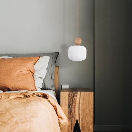 Lampa wisząca na lince BALLO 1xE14/10W/230V beżowa