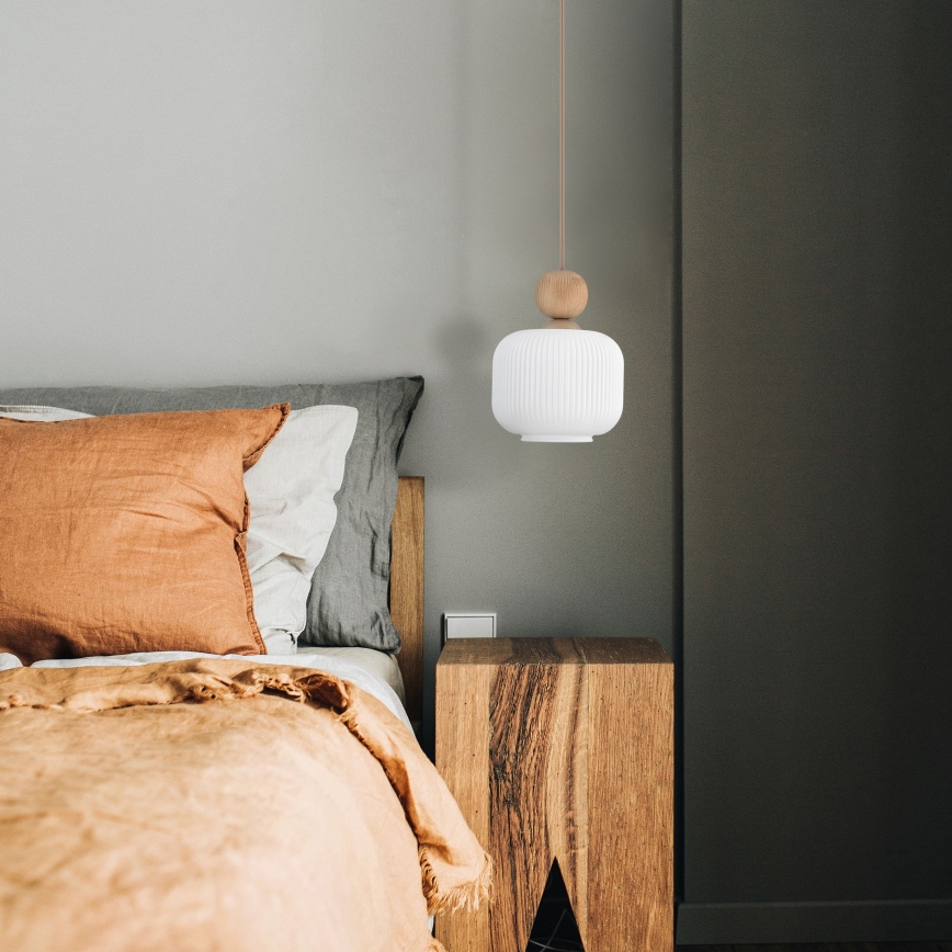 Lampa wisząca na lince BALLO 1xE14/10W/230V beżowa