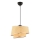 Lampa wisząca na lince BARETTE 1xE27/60W/230V beżowa/błyszczący chrom