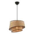 Lampa wisząca na lince BARETTE 1xE27/60W/230V brązowa/czarna