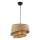 Lampa wisząca na lince BARETTE 1xE27/60W/230V brązowa/czarna