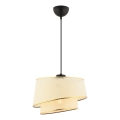 Lampa wisząca na lince BARETTE 1xE27/60W/230V kremowa/złota