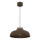 Lampa wisząca na lince BASCA 1xE27/15W/230V brązowa/beżowa