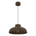 Lampa wisząca na lince BASCA 1xE27/15W/230V brązowa
