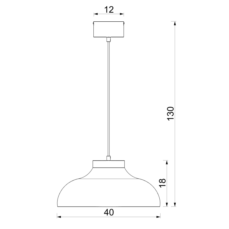 Lampa wisząca na lince BASCA 1xE27/15W/230V brązowa