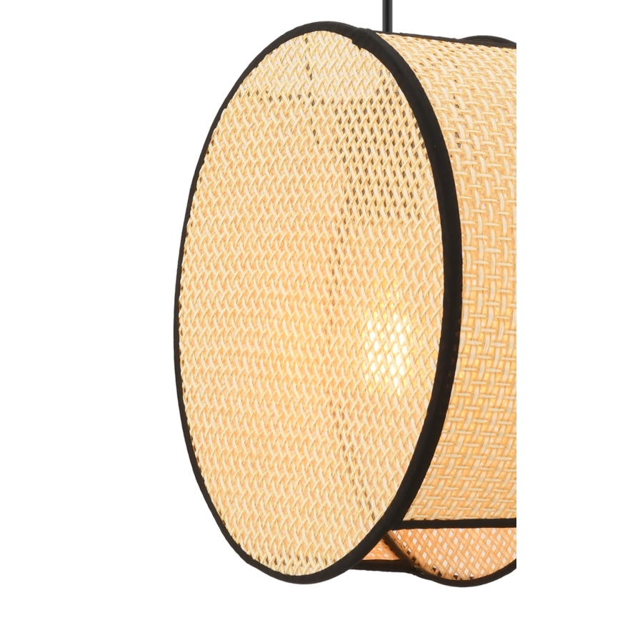 Lampa wisząca na lince BIG DRUM 1xE27/60W/230V beżowy/czarny