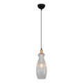 Lampa wisząca na lince BOTTLE 1xE14/4W/230V przezroczysta