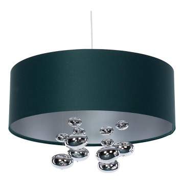Lampa wisząca na lince BUBBLE 1xE27/60W/230V Ø 50 cm zielona