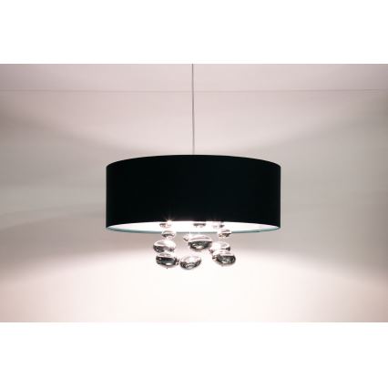 Lampa wisząca na lince BUBBLE 1xE27/60W/230V Ø 50 cm zielona