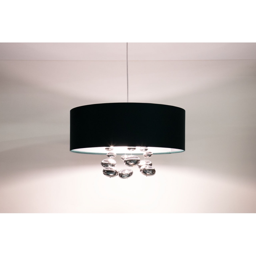 Lampa wisząca na lince BUBBLE 1xE27/60W/230V Ø 50 cm zielona