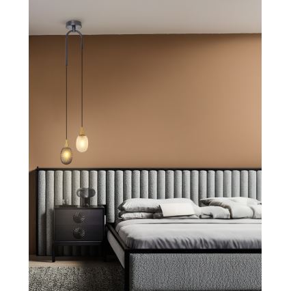 Lampa wisząca na lince CACTUS 2xG9/5W/230V szary/biały