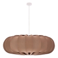 Lampa wisząca na lince CAFEE 1xE27/40W/230V śr. 66 cm brązowa